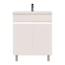 Тумба с раковиной RUVANN FORTO 70 раковина Como 70 в ванную напольная цвет белый