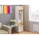 Шкаф-витрина Пирамида ПП-9 св/зол 50x190x42 см ЛДСП цвет крафт светлый/золотой