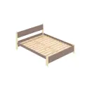 Кровать Solarius Мишка реечное основание 170 x 80 x 210 см дерево цвет мокко мусс;ванильный