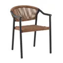 Кухонный стул Стул груп Syna AD642156-2 br+d.grey 39x78x60 см пластик цвет светло-коричневый