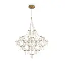 Светильник подвесной светодиодный Freya Amela Fr6138pl-l44bs 17.5 м² теплый белый (желтый) свет цвет латунь