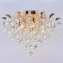 Люстра потолочная Reluce 04035-0.3-07 fgd 7 ламп 42 м² цвет жёлтый/золотой