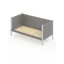 Кровать Solarius Тахта реечное основание svetser90-190gol 100 x 101 x 200 см дерево цвет светло-серый, голубой