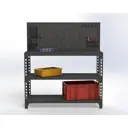 Стол-верстак Metalex 111746 950х1400х500 мм, максимальная нагрузка до 260 кг, с комплектом аксессуаров