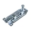 Шпингалет прямой накладной с ответной скобой Vormann 40x22х1 мм оцинкованный 2 шт.