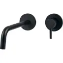 Смеситель для раковины PAFFONI Light LIG006NO70 00216468 стационарный цвет черный матовый