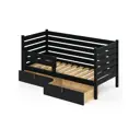 Кровать Solarius Det-spin80-140ser-2yash 90 x 101 x 150 см сосна цвет серый