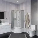 Душевая кабина Niagara 23071424BKG высокий поддон 80x80см