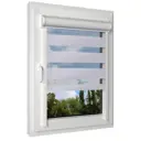 Рулонная штора день/ночь Унистайл RKRZSERI082140, 82x140 см, цвет серый