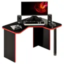 Стол Мэрдэс СКЛ-ИгрУгл120Ч+НКИЛ-УГЛ Ч правый 120x88x100 см лдсп цвет красный, черный