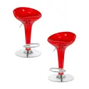 Барный стул Dobrin Bomba lm-1004 43x88x36 см цвет красный 2 шт