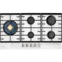 Газовая варочная панель Hiberg VM 9255 87.4 см 5 конфорок цвет белый матовый
