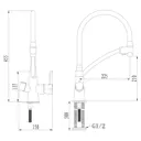 Смеситель для кухни Lemark Comfort цвет хромированный LM3070C-White