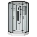 Душевая кабина Niagara NG-6902-01GD Black низкий поддон стекло тонированное