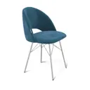 Стул Sheffilton 6789983304 49x81x49 см велюр цвет Голубой