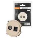 Розетка для телевизора и компьютера встраиваемая Tdm electric Байкал SQ1819-0519 RJ45 цвет шампань