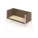 Кровать Solarius Тахта реечное основание kor90-200roz 100 x 101 x 210 см дерево цвет коричневый, розовый