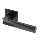 Ручка DoorLock Bark A45S Slim Black черная квадратная розетка толщина двери 35-55мм