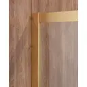 Душевой уголок Cezares MOLVENO MOLVENO-A-2-100-C-BORO-IV квадрат 100x100см золотистый профиль эффект стекла прозрачный