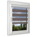 Рулонная штора день/ночь Унистайл RKRZKORI058220, 58x220 см, цвет коричневый