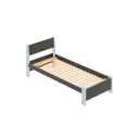Кровать Solarius Мишка орто основание mkr-obiv-rs17-gol80-200-orto 90 x 80 x 210 см дерево цвет темно-серый/голубой