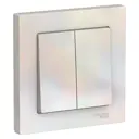 Выключатель встраиваемый Systeme electric AtlasDesign ATN000452 2 клавиши цвет белый 2 шт.
