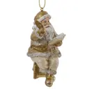 Елочная игрушка 807957 9.5 см x 5.5 см жёлтый/золотой