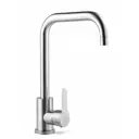Смеситель для кухни Wasser zimmer Zm-7721-2A-761 с Г-образным гусаком высокий поворотный излив 22.5 см цвет сатин