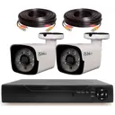 Комплект для видеонаблюдения AHD PS-link 2 камеры для улицы 2Мп цвет белый