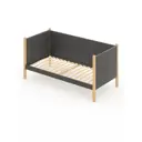 Кровать Solarius Тахта орто основание 90 x 101 x 200 см дерево цвет темно-серый;лакированный