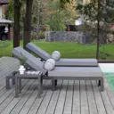 Набор садовой мебели для отдыха Greenween Amalfi алюминий цвет серебристый 3 предмета