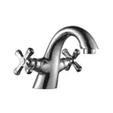 Смеситель для раковины Decoroom DR47011 двухвентильный цвет хром