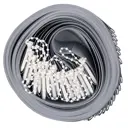 Лемали для вертикальных жалюзи Унистайл LAMBLSER125205, высота 205 см, 15 штцвет серый, блэкаут