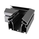 Коннектор St Luce St046.599.00 угловой жесткий для соединения трековых шинопроводов однофазный цвет черный