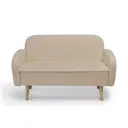 Диван прямой Диван не мебель Малютка id000113-Lambeco3 130x82x70 см искусственный мех цвет светло-бежевый