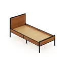 Кровать Solarius Komp100loft-olha-black-full 105 x 89 x 206 см сосна цвет черный