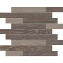 Декоративная мозаика Estima Kraft Wood KW03/KW02 30x35 см цвет серый
