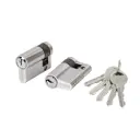 Цилиндровый механизм Fuaro (100 ZA/45) 1000ZAKey45(5+10+30) CP хром 5Key