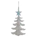 Елочная игрушка 812517 12.5 см x 7 см белый