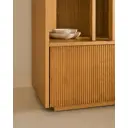 Шкаф-витрина 40x174 см 209207 La forma дерево цвет натуральный