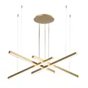 Люстра подвесная светодиодная Lightstar Palla с пультом управления 2 м² регулируемый белый свет цвет золотистый