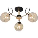 Люстра на штанге Reluce Нет 07202-0.3-03 3 лампа 6 м² цвет черный