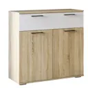 Комод Белладжио 100.20x95.20x37.20 см 3 ящика ЛДСП цвет дуб сонома/белый