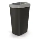 Ведро для мусора Prosperplast с крышкой Keden Compacta Q светло-серы 45 л