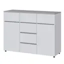 Комод Клик мебель Мечта 6 ящиков 120.1x42.2x86.6 см ЛДСП цвет белый
