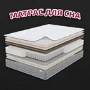 Матрас Русский матрац Кварц 72581_200_200 200x200x23.1 см независимый пружинный блок 2-спальный