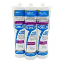 Герметик акриловый Sealit professional 210101-3 эластичный белый 840 мл 3 шт