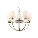 Люстра подвесная Ambrella Light High Ambr_lh71251 5 ламп 20 м² цвет белый/латунь