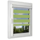 Рулонная штора день/ночь Унистайл RKRZZELE034185, 34x185 см, цвет зеленый