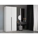 Шкаф распашной Мебельная компания е1 LCK_1000_KT 101x220x52.5 см ЛДСП цвет белый снег